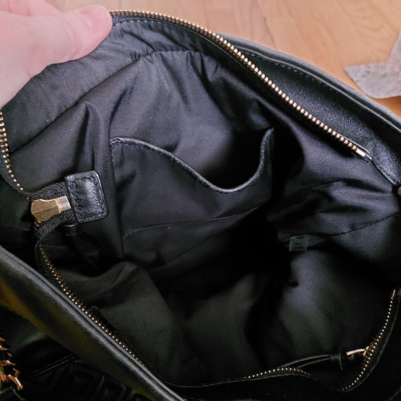 Tory Burch Fleming Hobo Bag Black Leather - Picture 14 of 15